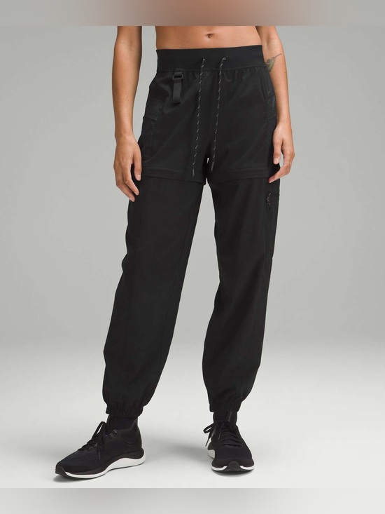 lululemon athletica Pants - Lululemon Convertible High-Rise Hiking Jogger *WovenAir • Black • Size 4
